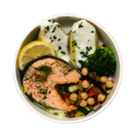 BAKED SALMON AND VEGETABLES EATME&GO MILANO LUNCH TAKE AWAY