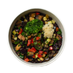 BLACK RICE AND VEGETABLES EATME&GO MILANO LUNCH TAKE AWAY